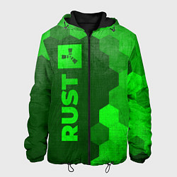 Куртка с капюшоном мужская Rust - green gradient по-вертикали, цвет: 3D-черный