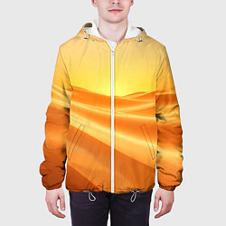 Куртка с капюшоном мужская Золотые пески, цвет: 3D-белый — фото 2