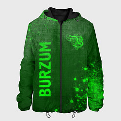 Куртка с капюшоном мужская Burzum - green gradient вертикально, цвет: 3D-черный