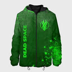 Куртка с капюшоном мужская Dead Space - green gradient вертикально, цвет: 3D-черный