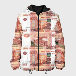 Куртка с капюшоном мужская 5 000 рублей, цвет: 3D-черный