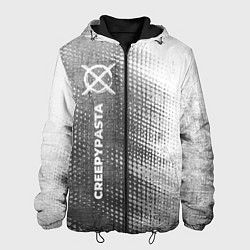 Куртка с капюшоном мужская CreepyPasta - grey gradient по-вертикали, цвет: 3D-черный