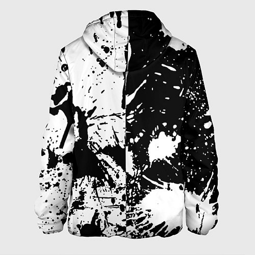 Мужская куртка BMW черно белые краски / 3D-Черный – фото 2