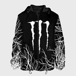 Куртка с капюшоном мужская Monster energy лес, цвет: 3D-черный