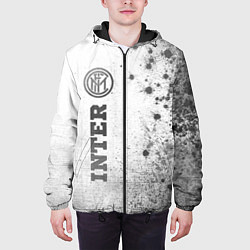 Куртка с капюшоном мужская Inter - white gradient по-вертикали, цвет: 3D-черный — фото 2