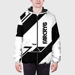 Куртка с капюшоном мужская Farcry6 геометрия полосы, цвет: 3D-черный — фото 2