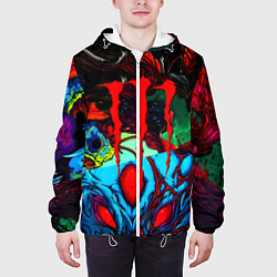 Куртка с капюшоном мужская Monster energy hyperbeast, цвет: 3D-белый — фото 2