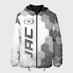 Куртка с капюшоном мужская JAC - white gradient по-вертикали, цвет: 3D-черный