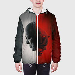 Куртка с капюшоном мужская Сорвиголова рожденный заново Мэтт Мёрдок, цвет: 3D-белый — фото 2