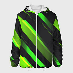 Мужская куртка Color black green