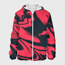 Куртка с капюшоном мужская Color black red, цвет: 3D-белый