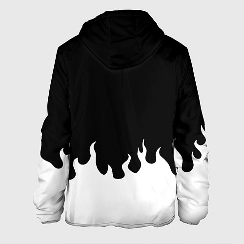 Мужская куртка Ювентус белый огонь / 3D-Черный – фото 2