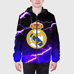 Куртка с капюшоном мужская Real Madrid storm, цвет: 3D-черный — фото 2