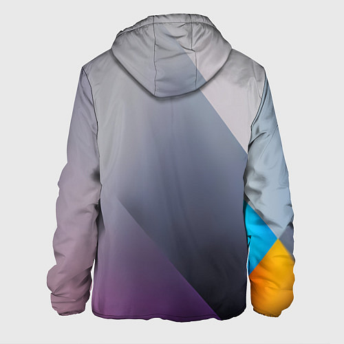 Мужская куртка Color grey with stripes / 3D-Черный – фото 2