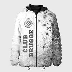 Куртка с капюшоном мужская Club Brugge - white gradient по-вертикали, цвет: 3D-черный
