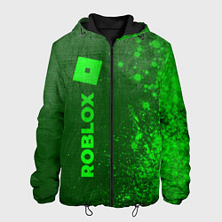 Куртка с капюшоном мужская Roblox - green gradient по-вертикали, цвет: 3D-черный