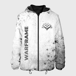 Куртка с капюшоном мужская Warframe - white gradient вертикально, цвет: 3D-черный