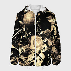 Куртка с капюшоном мужская Дарт Вейдер Йода Чубакка и другие из Star Wars, цвет: 3D-белый