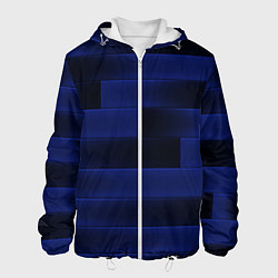 Куртка с капюшоном мужская Color blue square, цвет: 3D-белый