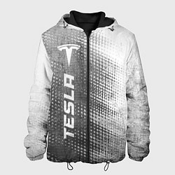 Куртка с капюшоном мужская Tesla - grey gradient по-вертикали, цвет: 3D-черный