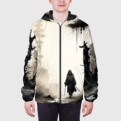 Куртка с капюшоном мужская Путник, цвет: 3D-черный — фото 2