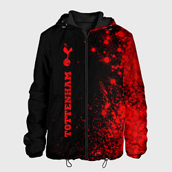 Куртка с капюшоном мужская Tottenham - red gradient по-вертикали, цвет: 3D-черный