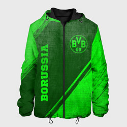 Куртка с капюшоном мужская Borussia - green gradient вертикально, цвет: 3D-черный