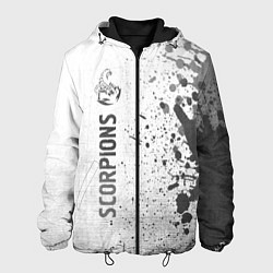 Куртка с капюшоном мужская Scorpions - white gradient по-вертикали, цвет: 3D-черный