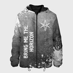 Куртка с капюшоном мужская Bring Me the Horizon - grey gradient вертикально, цвет: 3D-черный