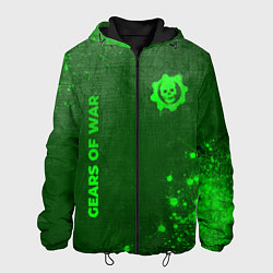 Мужская куртка Gears of War - green gradient вертикально