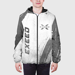 Куртка с капюшоном мужская Exeed - white gradient вертикально, цвет: 3D-черный — фото 2