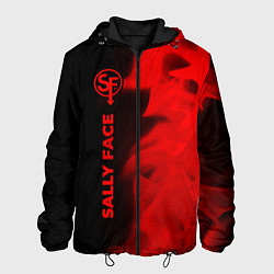 Куртка с капюшоном мужская Sally Face - red gradient по-вертикали, цвет: 3D-черный