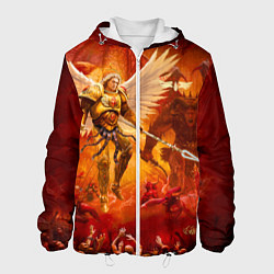 Куртка с капюшоном мужская Сангвиний великий ангел, цвет: 3D-белый
