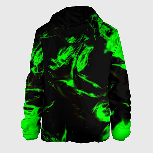 Мужская куртка Monster energy кислотное лого огонь / 3D-Черный – фото 2