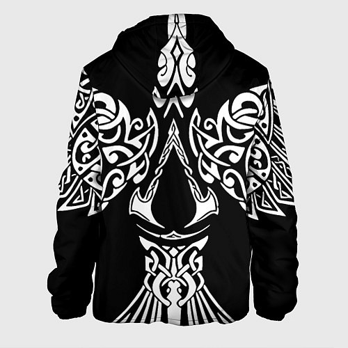 Мужская куртка Силуэт ворона - Aссасинс Крид / 3D-Черный – фото 2