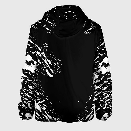 Мужская куртка Monster energy white splash / 3D-Черный – фото 2