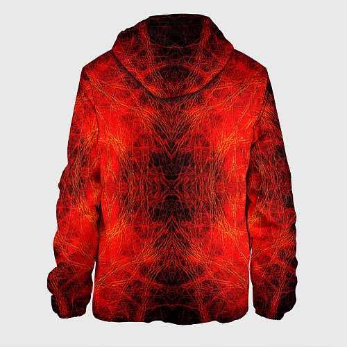 Мужская куртка Красно-черная кожа дракона / 3D-Черный – фото 2