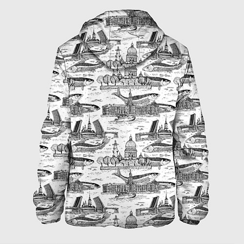 Мужская куртка Питер и корюшка / 3D-Черный – фото 2