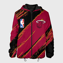 Куртка с капюшоном мужская Майами Хит - цвета команды, цвет: 3D-черный