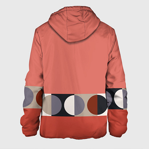 Мужская куртка Луна Малевича розовый томат / 3D-Черный – фото 2