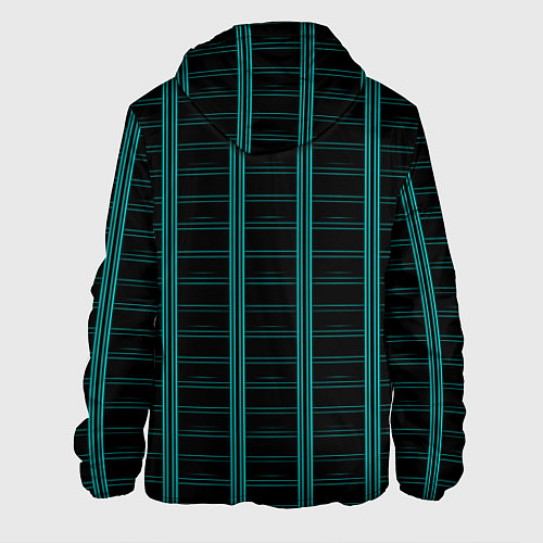 Мужская куртка Color blue dark stripe / 3D-Черный – фото 2