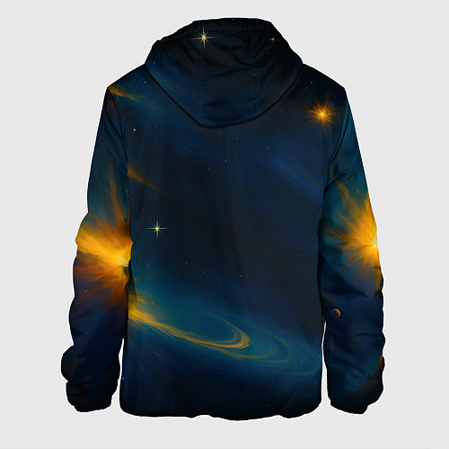 Мужская куртка Пространство Вселенной / 3D-Черный – фото 2