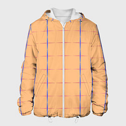Куртка с капюшоном мужская Color beige blue cross, цвет: 3D-белый