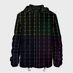 Мужская куртка Color black multicolored stripes