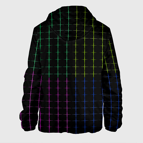 Мужская куртка Color black multicolored stripes / 3D-Черный – фото 2