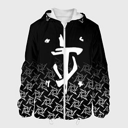 Куртка с капюшоном мужская Doom ninja, цвет: 3D-белый