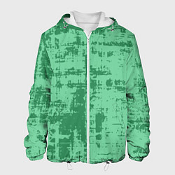 Куртка с капюшоном мужская Текстура с потертостями, цвет: 3D-белый