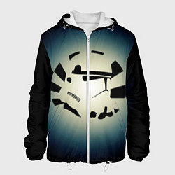 Куртка с капюшоном мужская Имперский штурмовик - градиент, цвет: 3D-белый