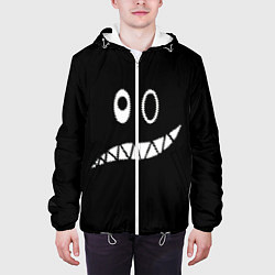 Куртка с капюшоном мужская Двойная эмоция, цвет: 3D-белый — фото 2