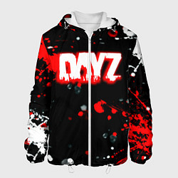 Куртка с капюшоном мужская Dayz брызги красок текстура, цвет: 3D-белый
